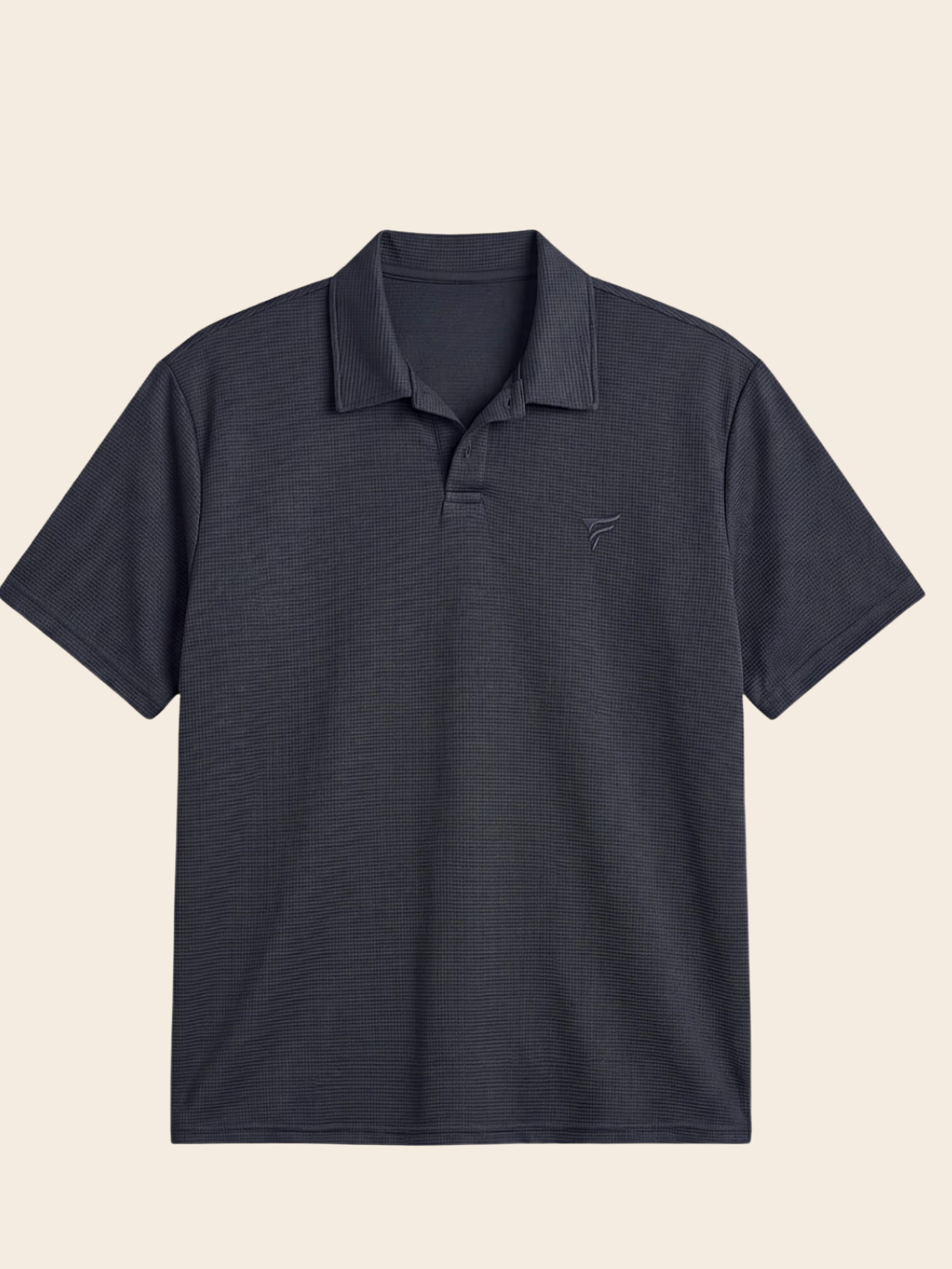 Charcol grey Thermal Johnny Colar Polo | Summer Fit