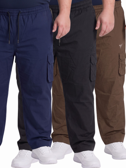 Pack of 3 Premium Cargo Trousers (No Color selection)