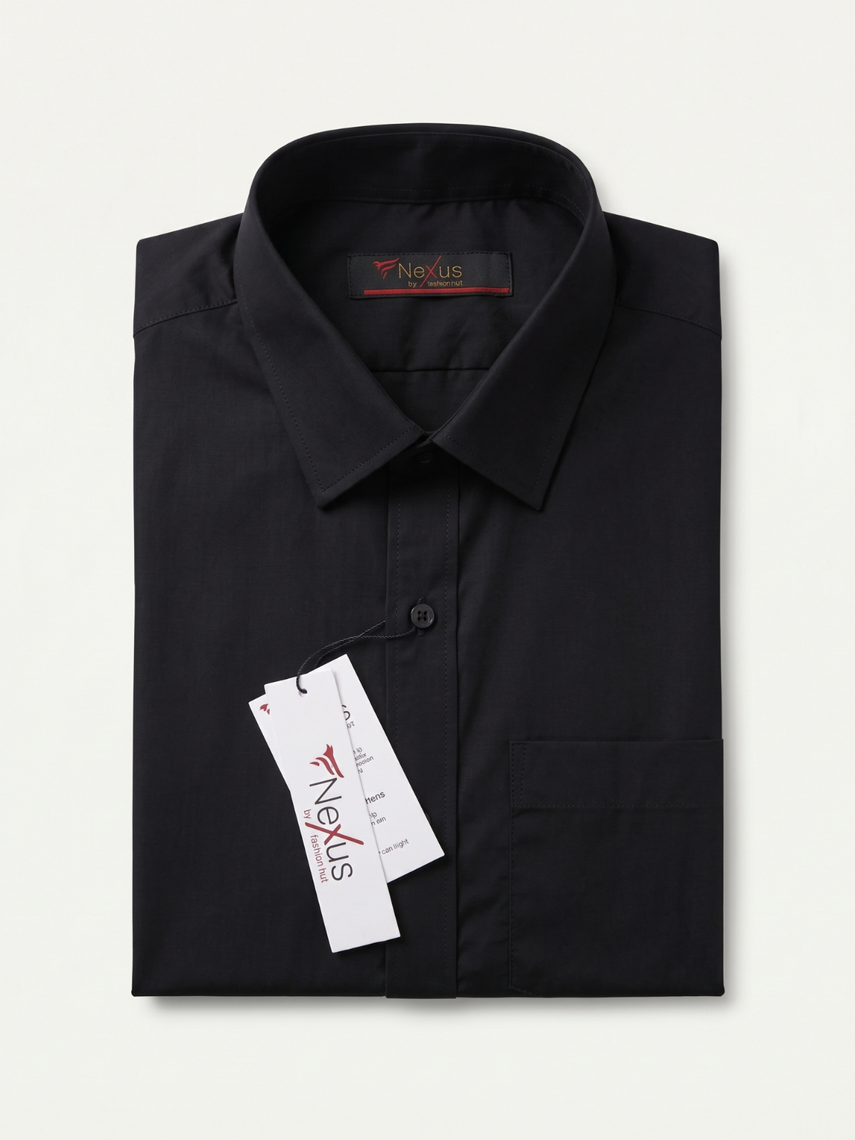 Jet Black Plain Shirt