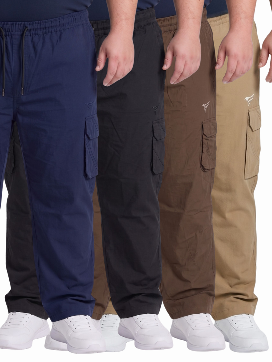 Pack of 4 Premium 5 Pockets Cargo Trousers