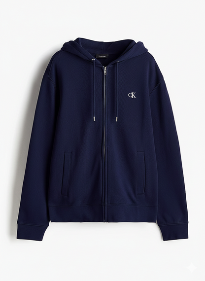 Navy Blue Zipper
