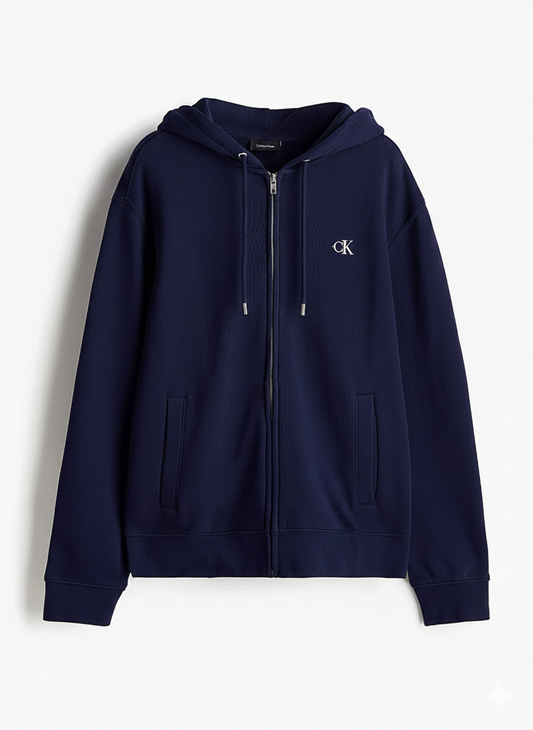 Navy Blue Zipper