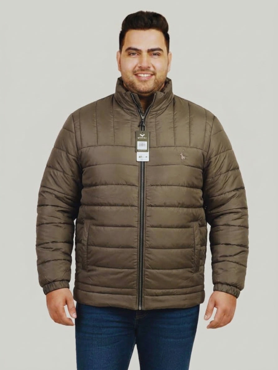 Pistachio Grey Parachute Puffer Jacket