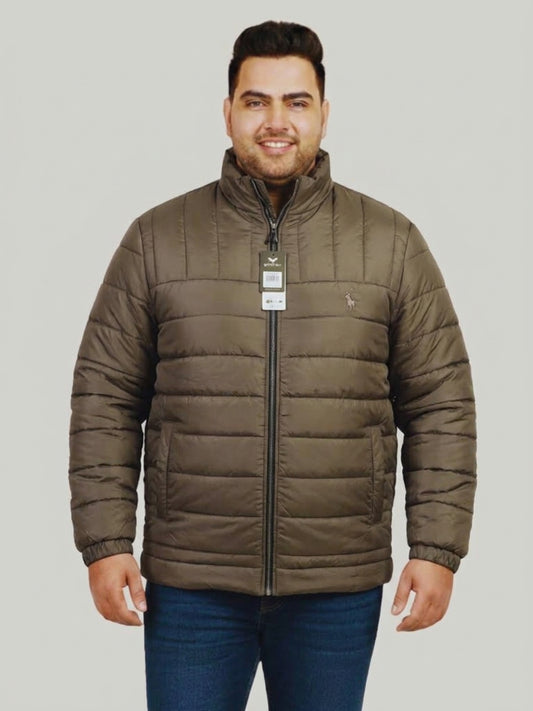 Pistachio Grey Parachute Puffer Jacket