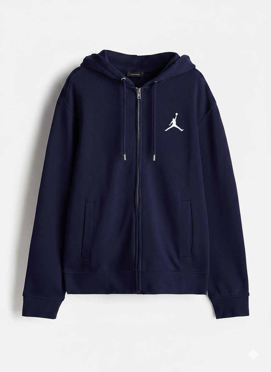 Navy Blue Zipper