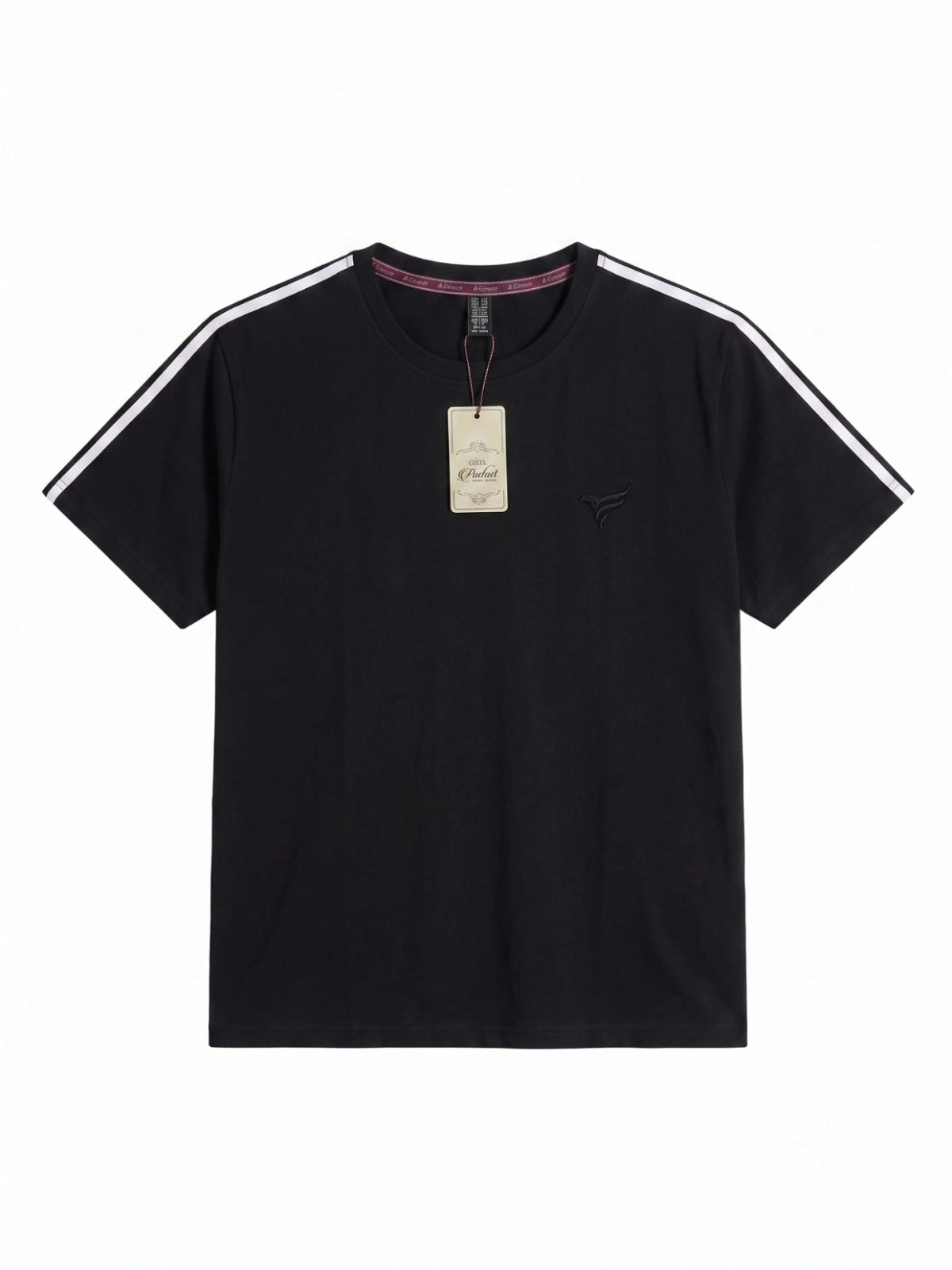 Black Stripes Fresh Cotton Jersey Round Neck | Summer Edition