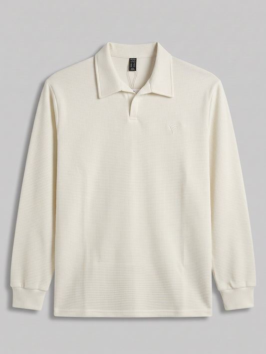 Off White Premium Thermal Fleece Johnny Collar | Winter Edition