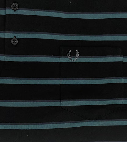 UC Polo Stripers Dark Black with Blue lines | Summer Fit