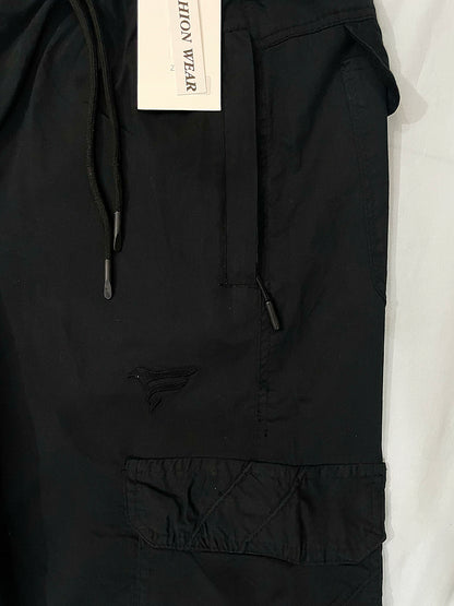 Premium Black Cargo Trousers