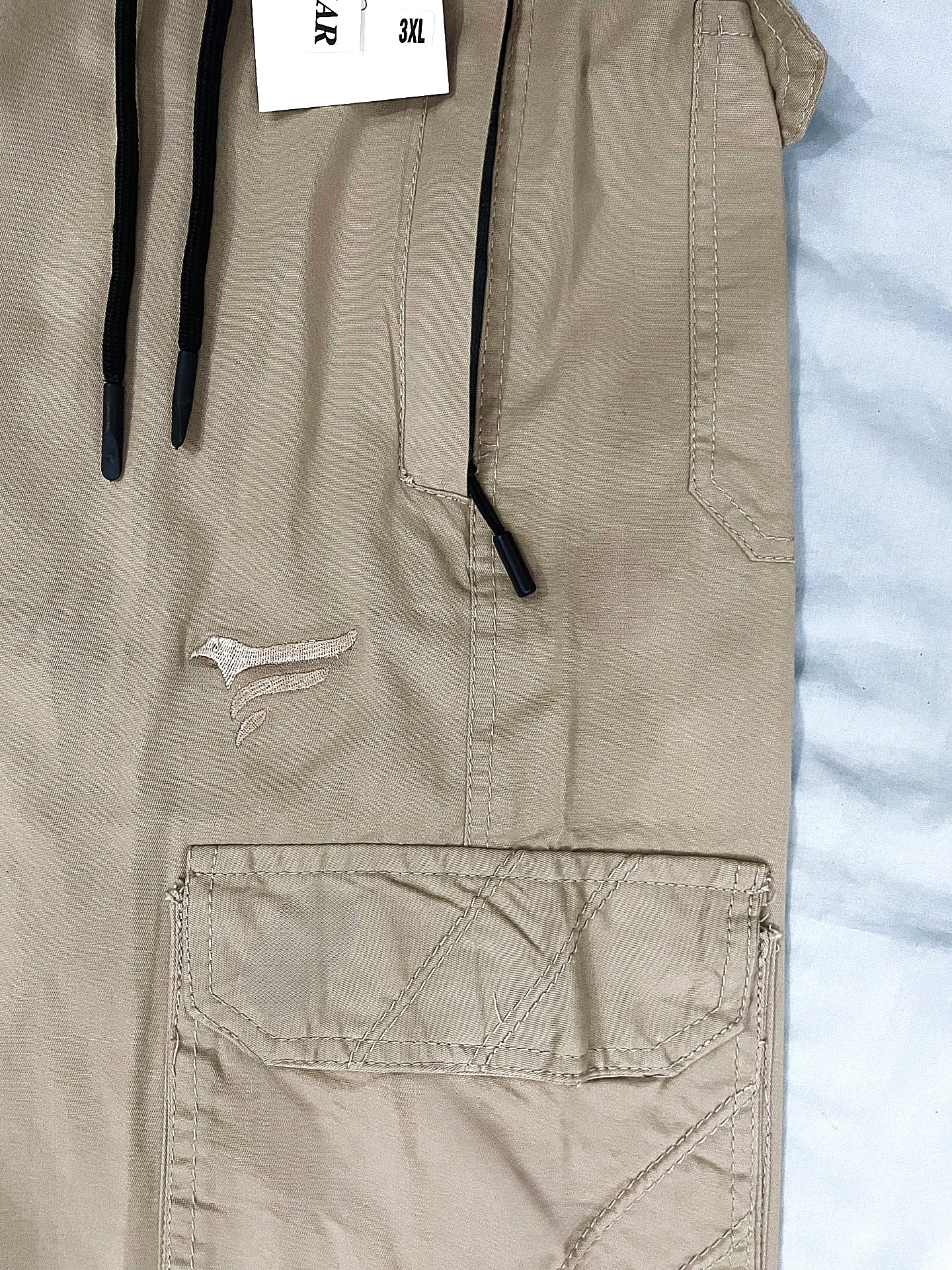 Premium Cream Cargo Trousers