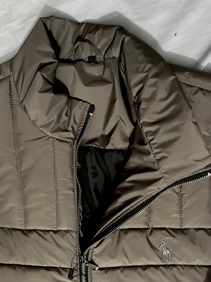 Pistachio Grey Parachute Puffer Jacket
