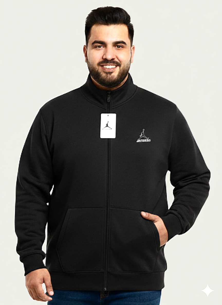 Black full Mock Zipper