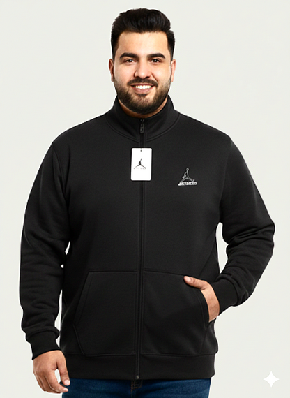 Black full Mock Zipper