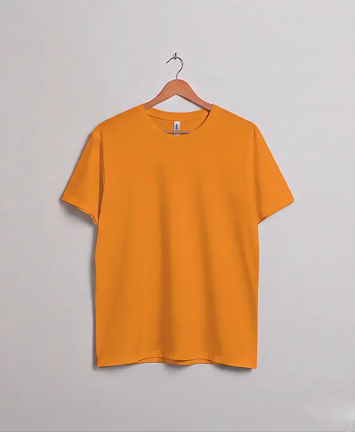 Soft Orange Jersey Round Neck T-shirt