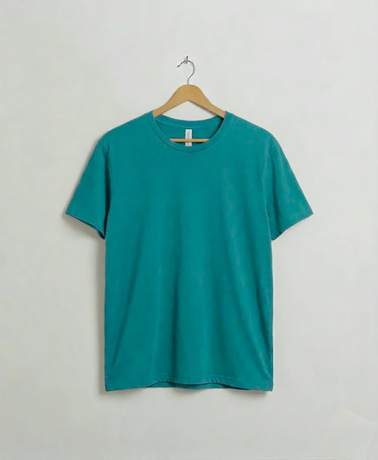 Sea Green Jersey round neck T-shirt