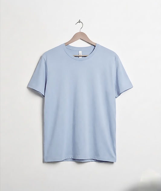Off White Soft Jersey Round Neck T-shirt