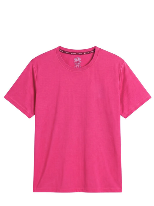 Export Pink Soft Jersey Round Neck T-Shirt