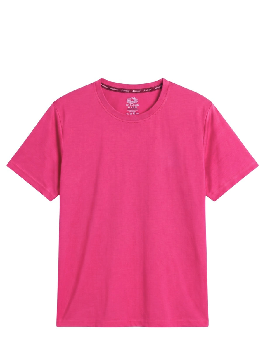 Export Pink Soft Jersey Round Neck T-Shirt