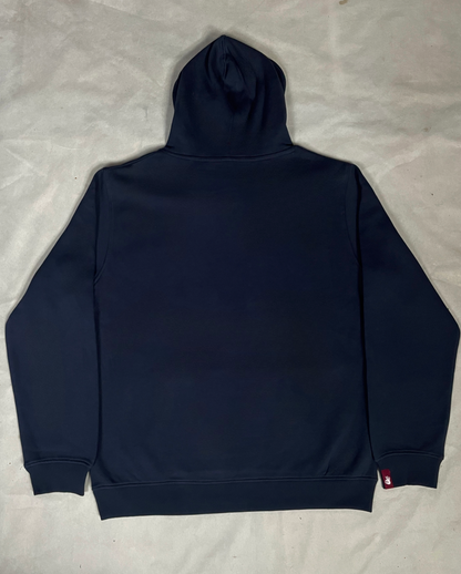 Blue Printed Hoodie