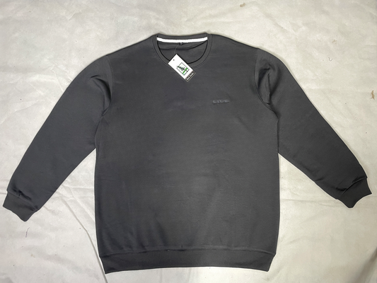 Grey shade Black Plain Sweatshirt