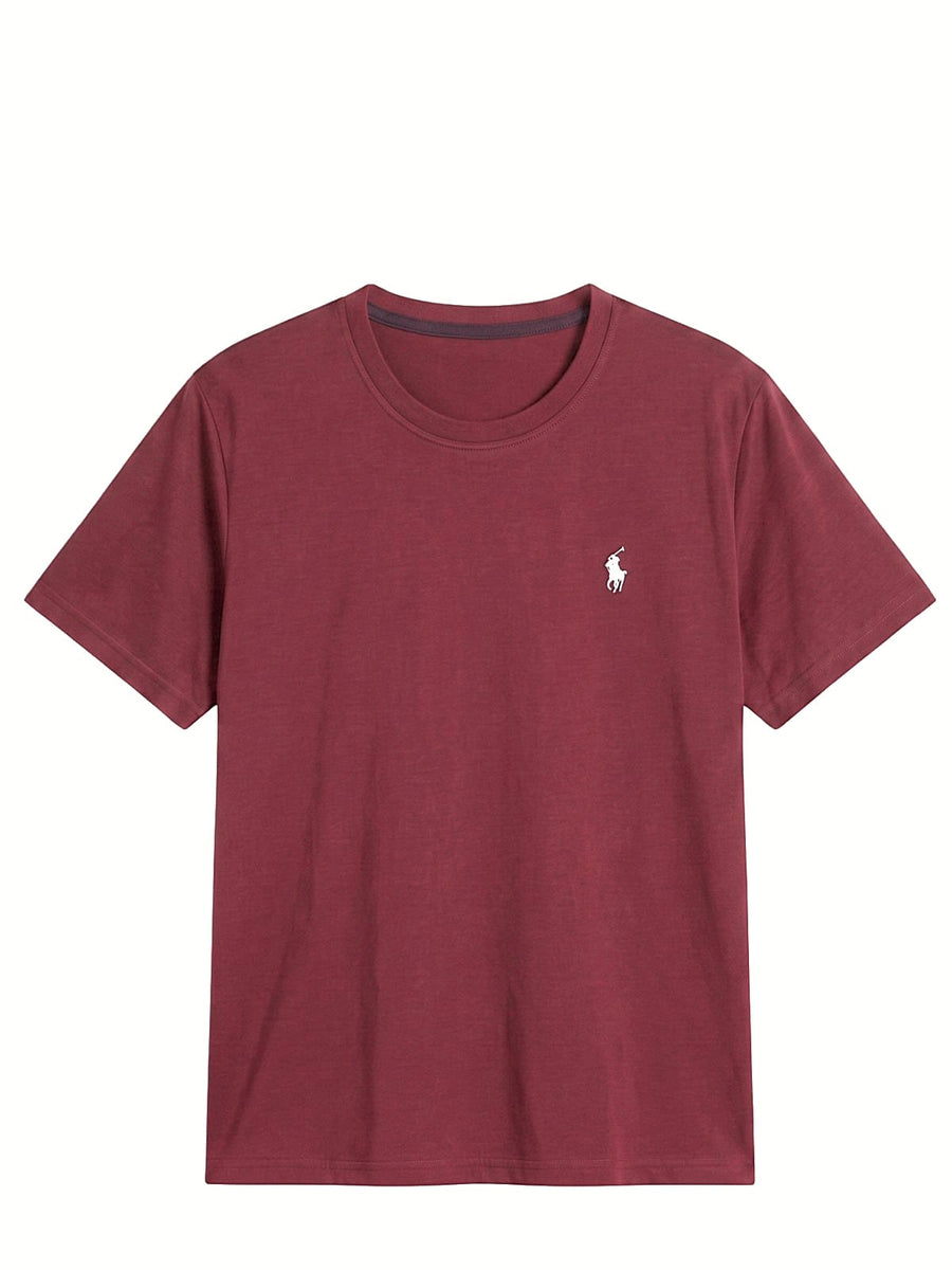 Fresh Jersey Maroon Round Neck T-Shirt  | Summer Edition
