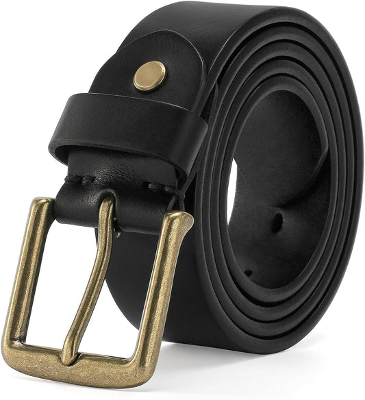 Black Cow Leather Belt