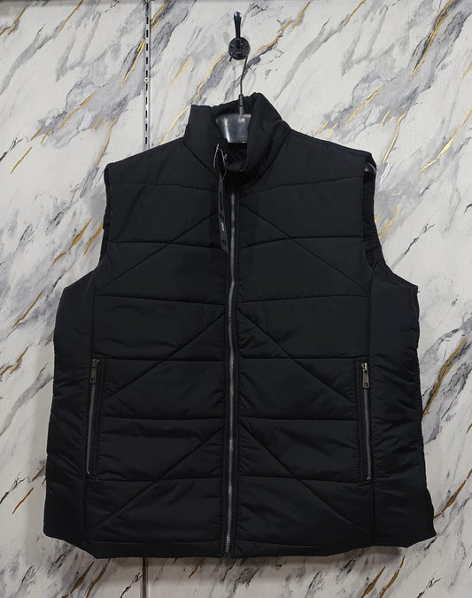 Sleeveless Parachute Puffer Jacekts