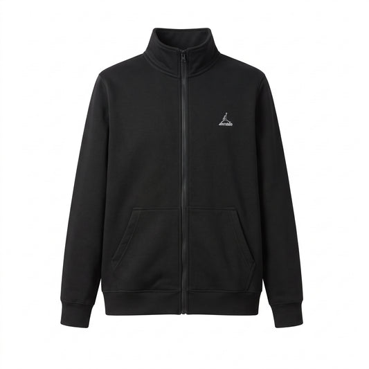 Black full Mock Zipper