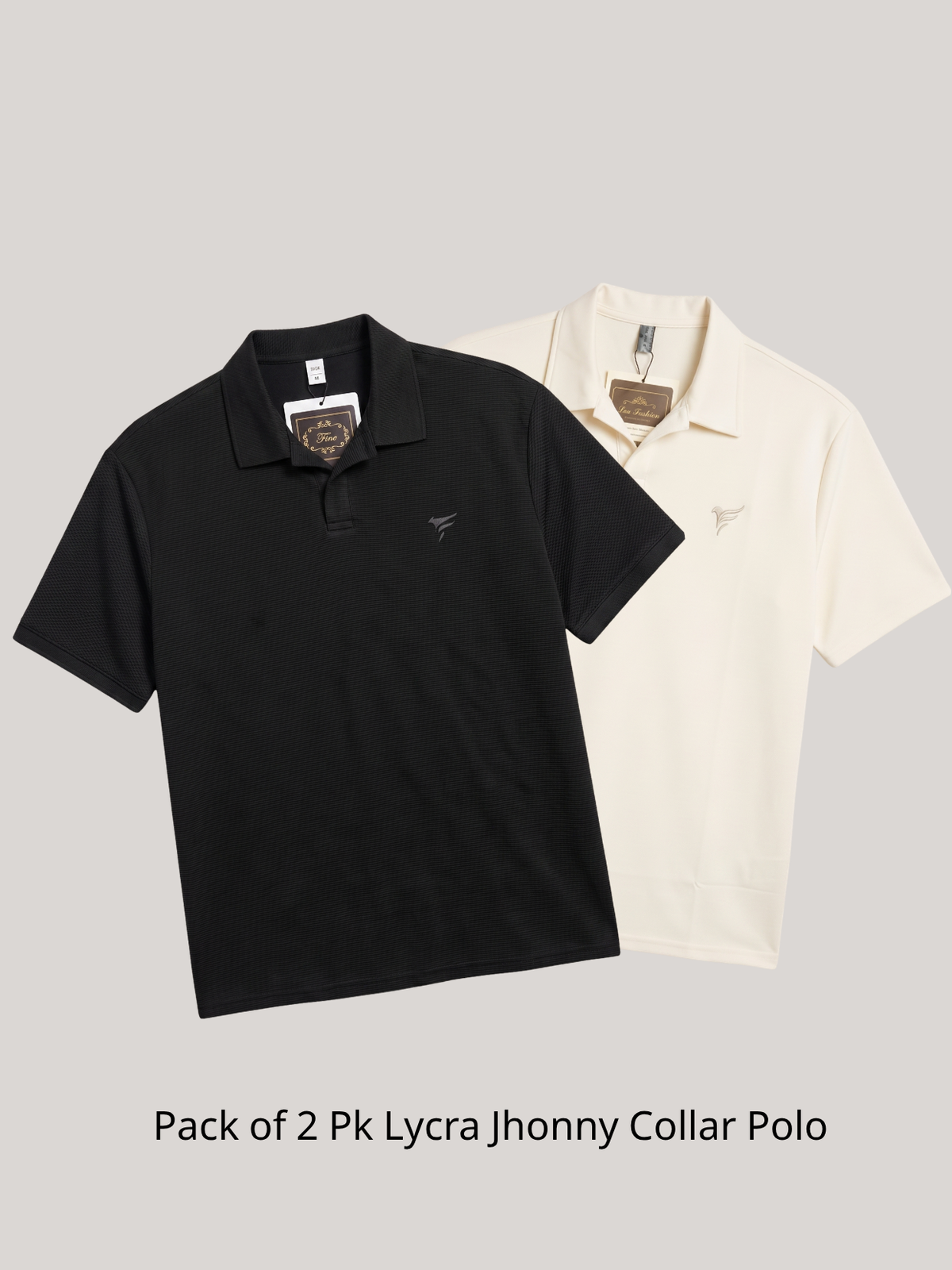 Pack of 2 Pk Lycra johnny Collar Polo| Summer Edition