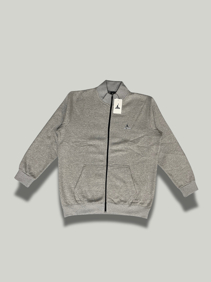 Light Grey full Mock Zipper