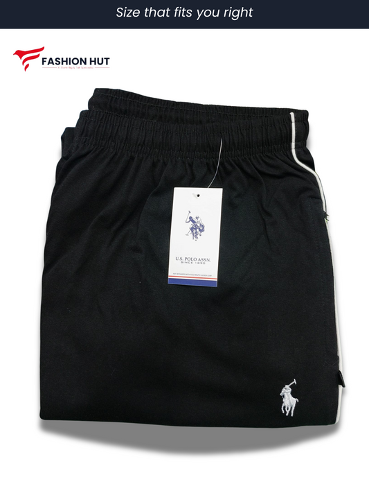 Premium Jet Black Jersey Shorts