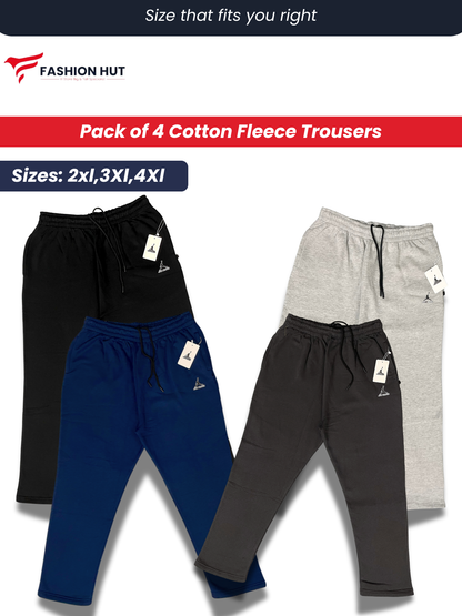 Pack of 4 Premium Fleece Trousers