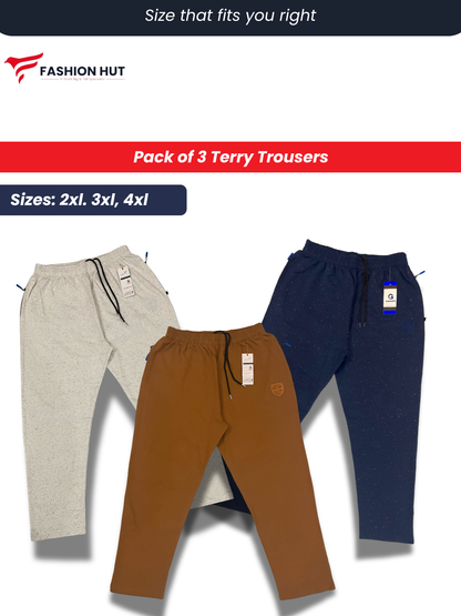 Pack of 3 Terry Trousers