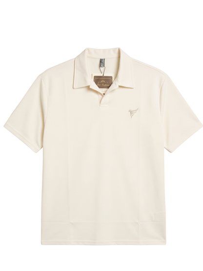 White Pk Lycra johnny Collar Polo| Summer Fit