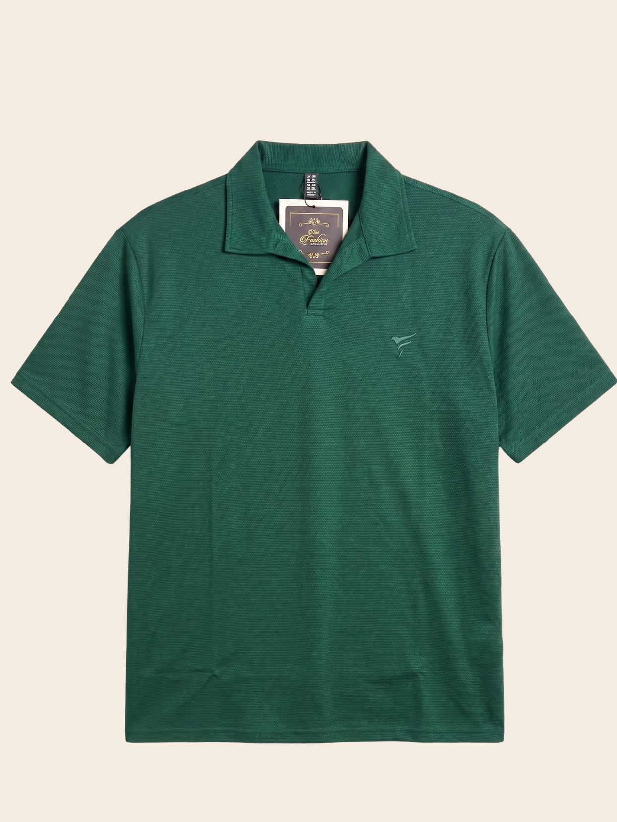 Green Pk Lycra johnny Collar Polo| Summer Fit
