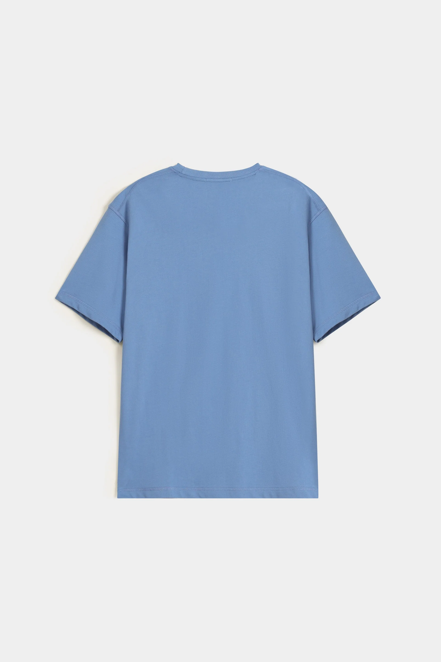 Sky Blue Jersey round neck T-shirt