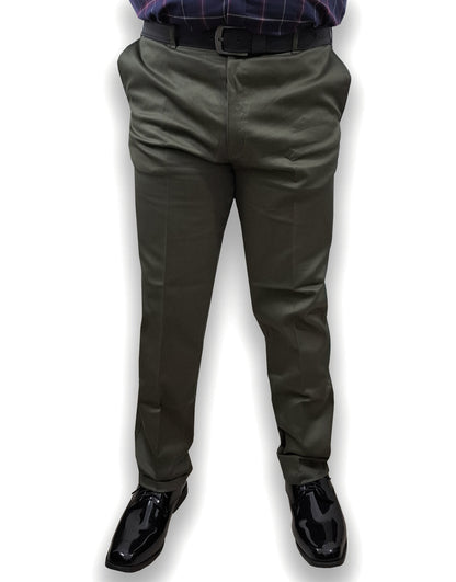Soft Stretchable Olive Green Cotton Pant