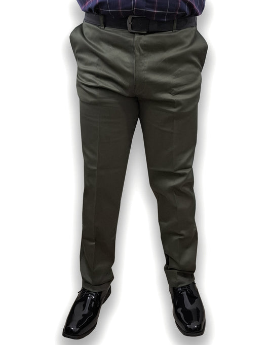 Soft Stretchable Olive Green Cotton Pant
