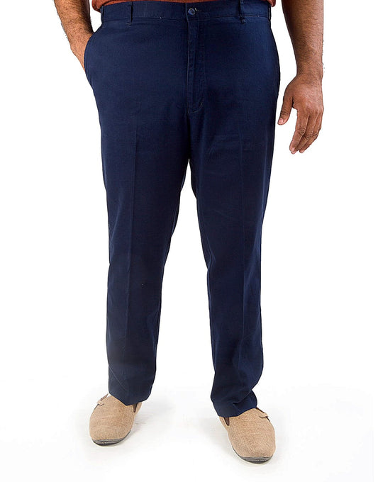 Soft Stretchable Dark Blue Cotton Pant