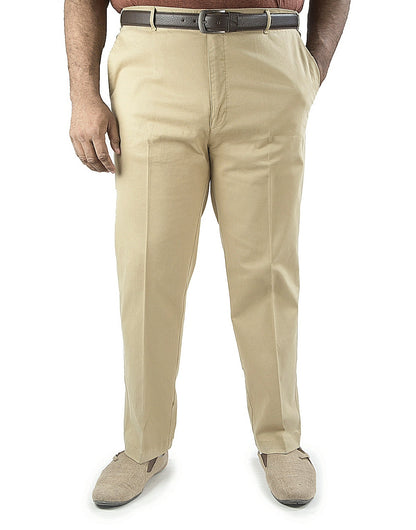 Soft Stretchable beige Cotton Pant