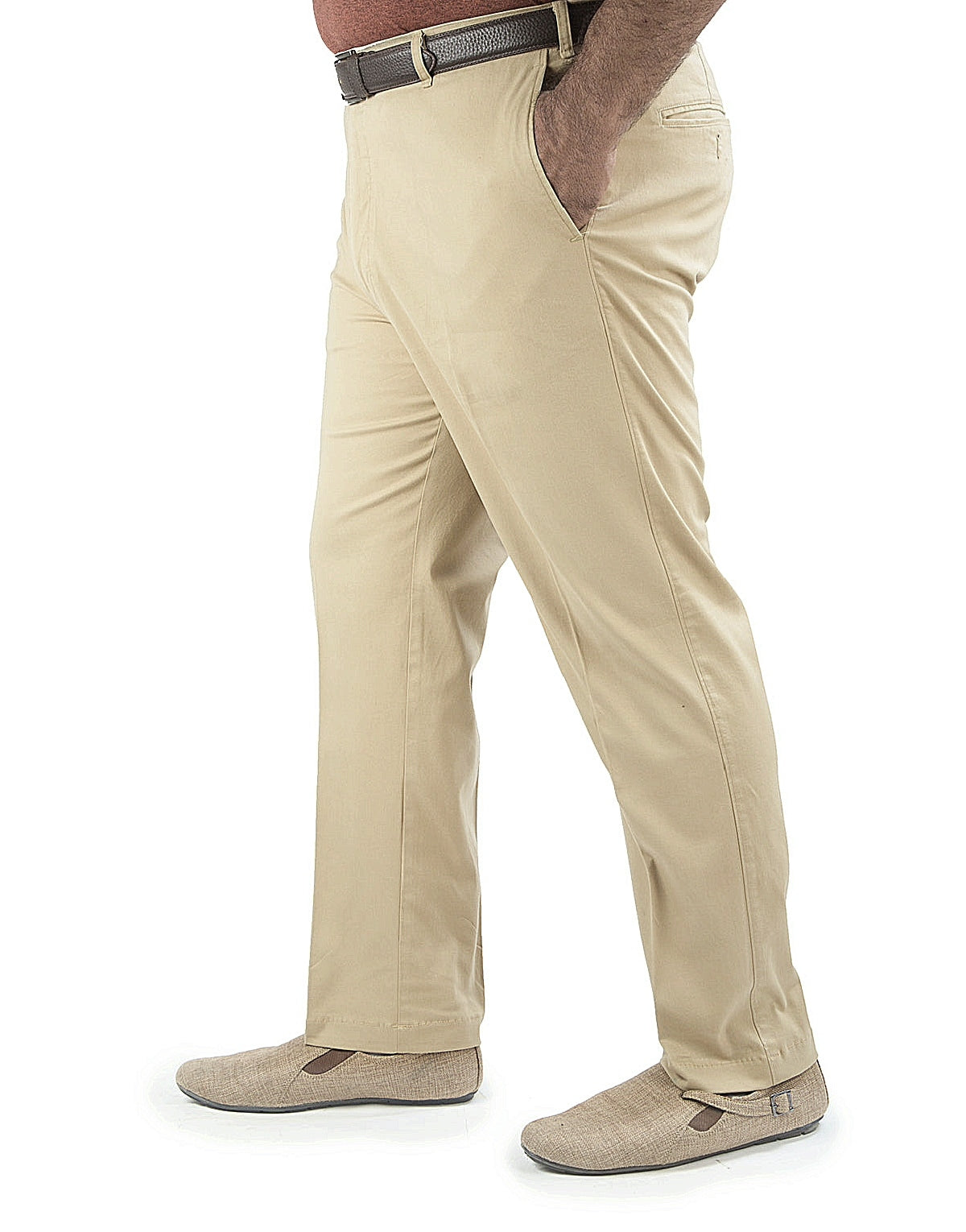 Soft Stretchable beige Cotton Pant