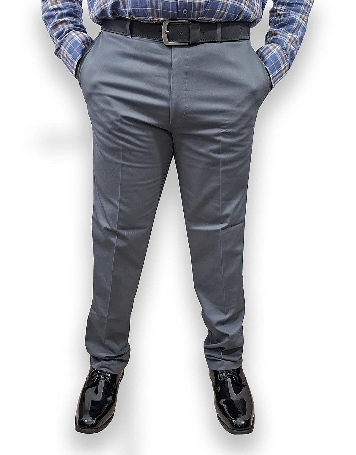 Soft Stretchable Steel Grey Cotton jeans