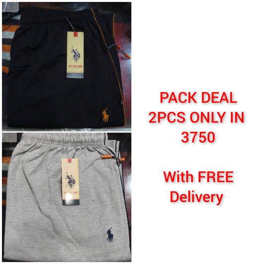 Pack of 2 Fresh cotton Jersey trousers (Summer Edition)
