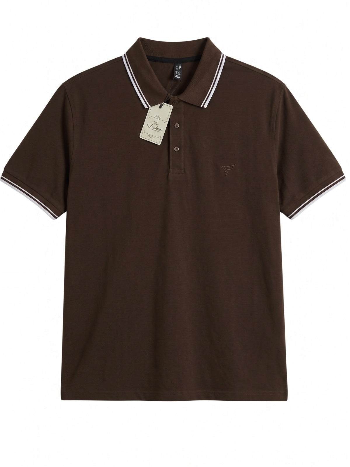 Matte Brown Tipping Polo Shirt