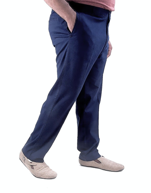 Soft Stretchable Navy Blue Cotton Pant