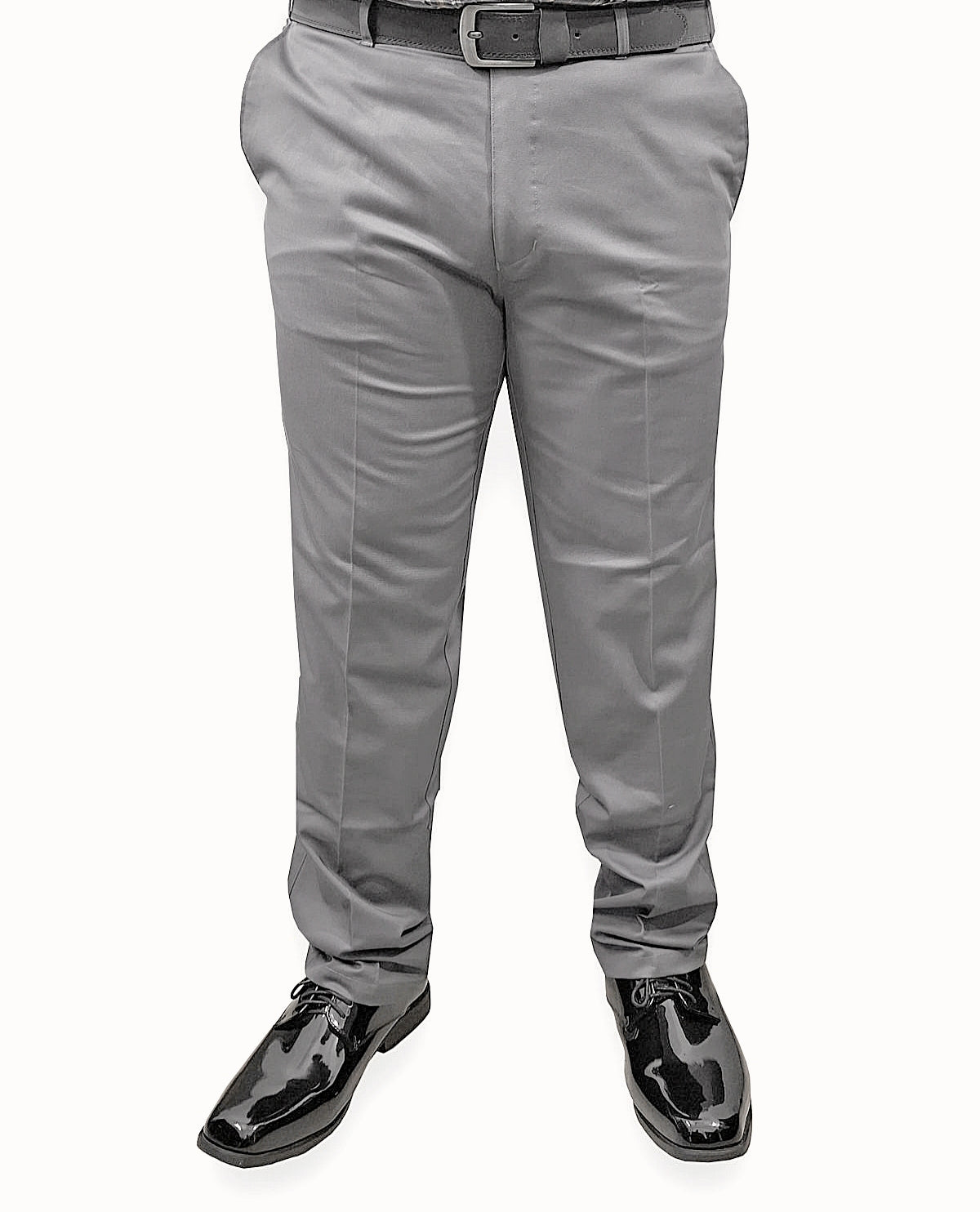 Soft Stretchable Steel Grey Cotton Pant
