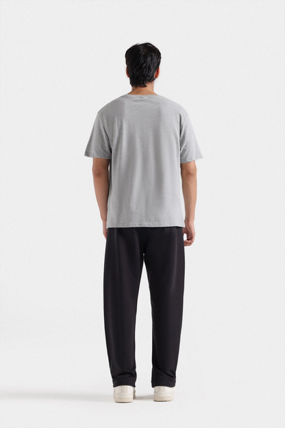 Heather grey  Jersey round neck T-shirt