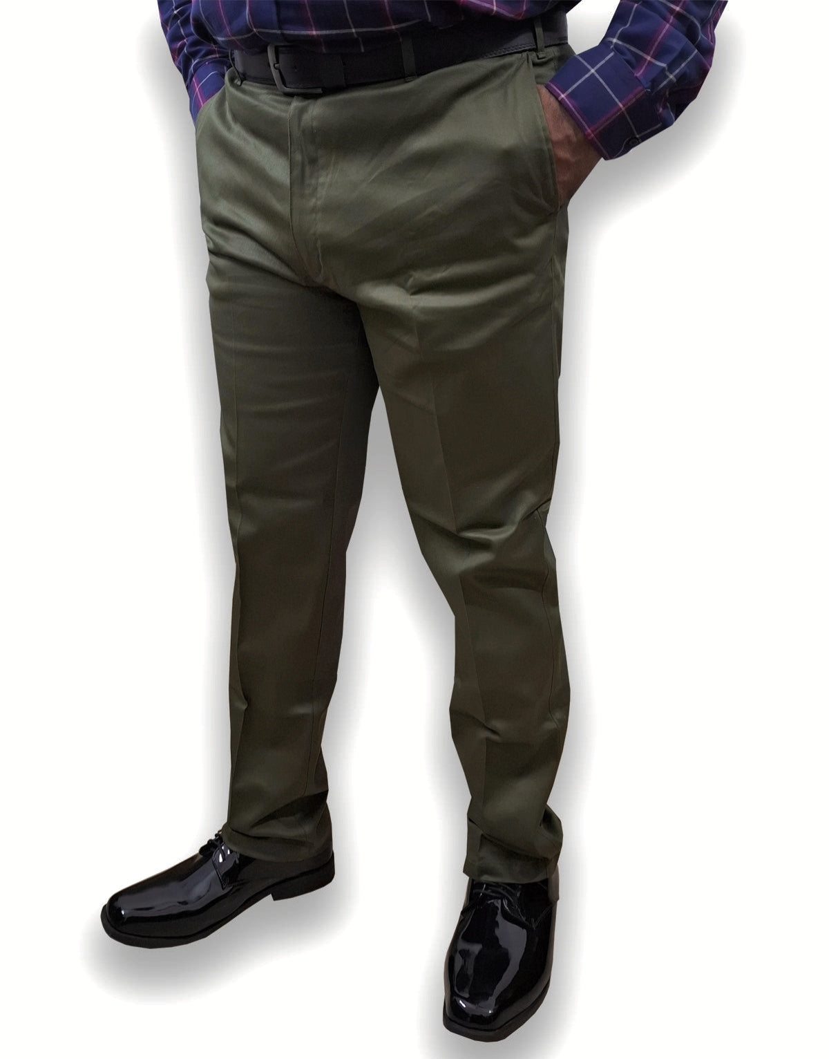 Soft Stretchable Olive Green Cotton Pant