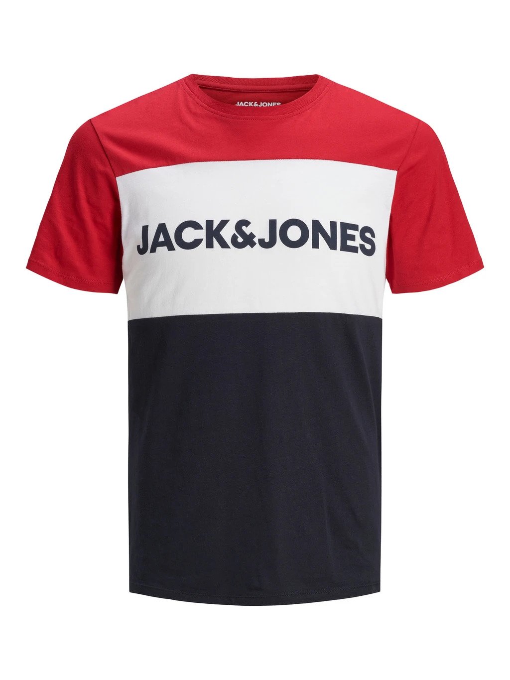 Pack of 4 JACK & JONES | 100% ORIGINAL T-SHIRT | PANEL STYLE