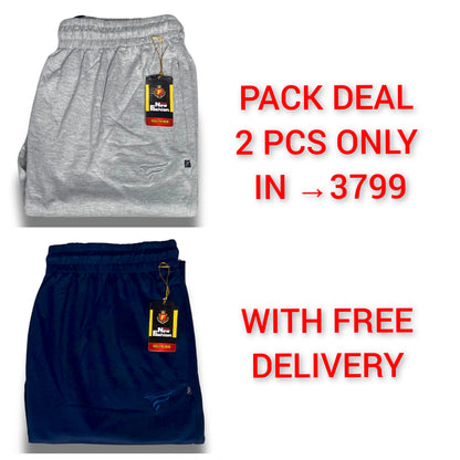 Pack of 2 Jersey Trousers slim fit design